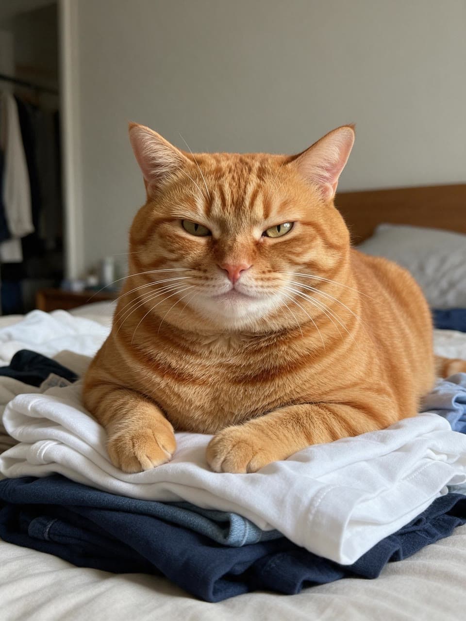 The photo the fat orange tabby, king started from