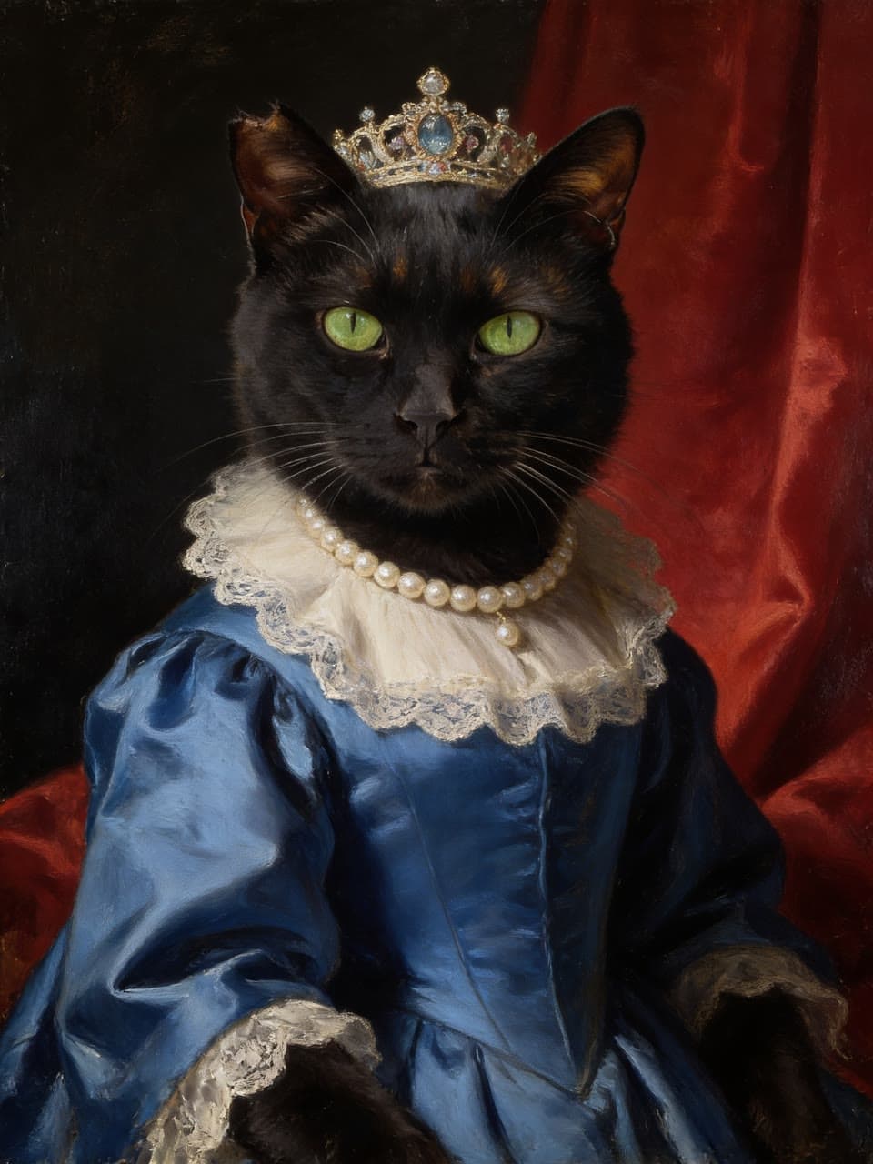 The one-eared cat, queen, a real run on Leap