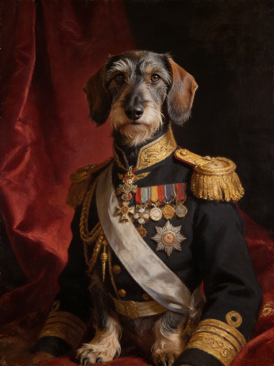 The wire-haired dachshund, general, a real run on Leap