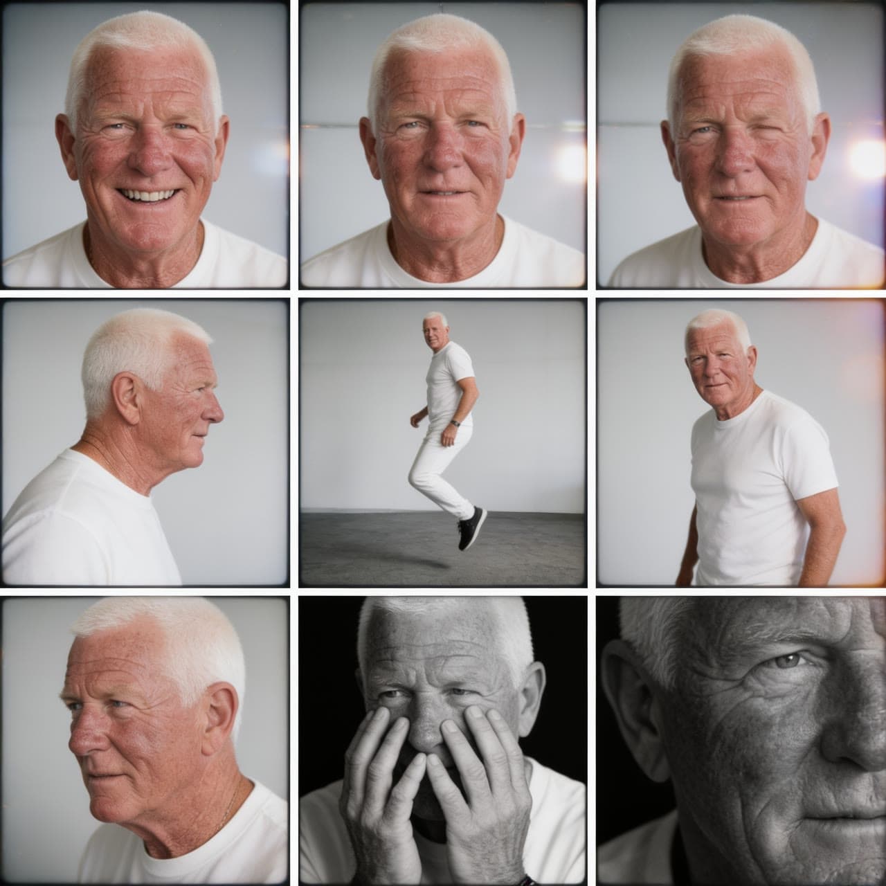 White crew cut, a first photoshoot, a real run on Leap