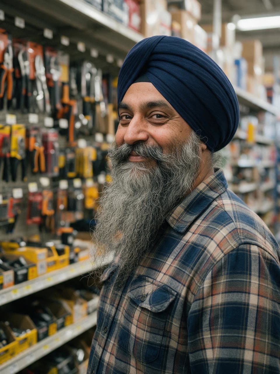 The photo navy turban and flannel, outtakes started from