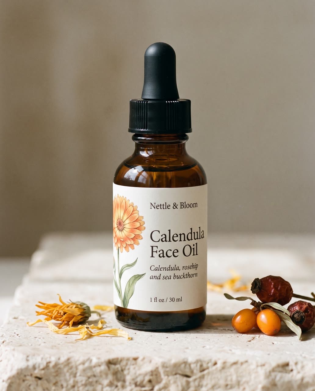 Calendula Face Oil, a botanical label, a real run on Leap