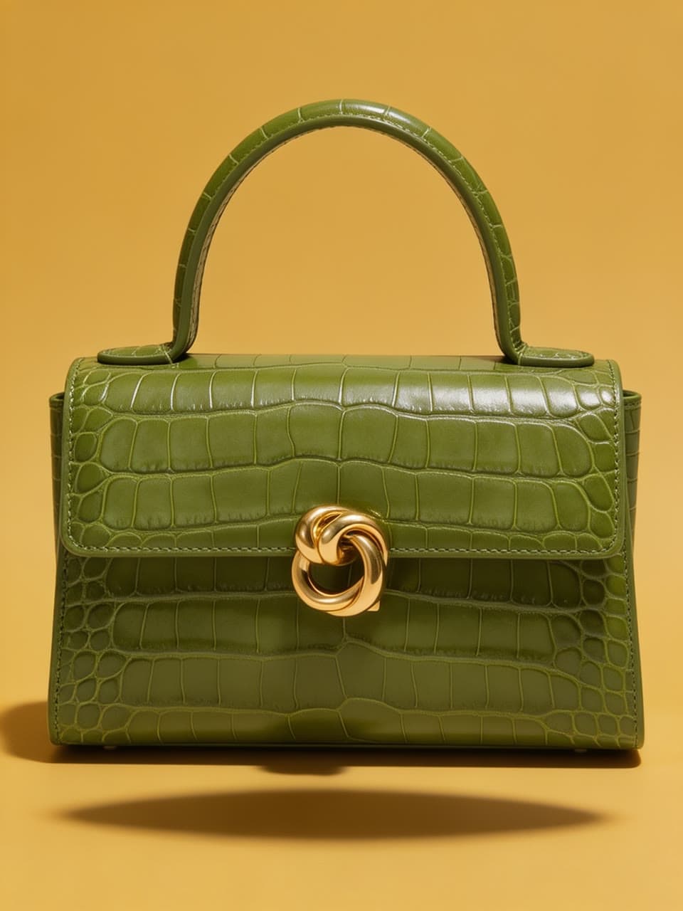 Green bag on a color backdrop, a real run on Leap