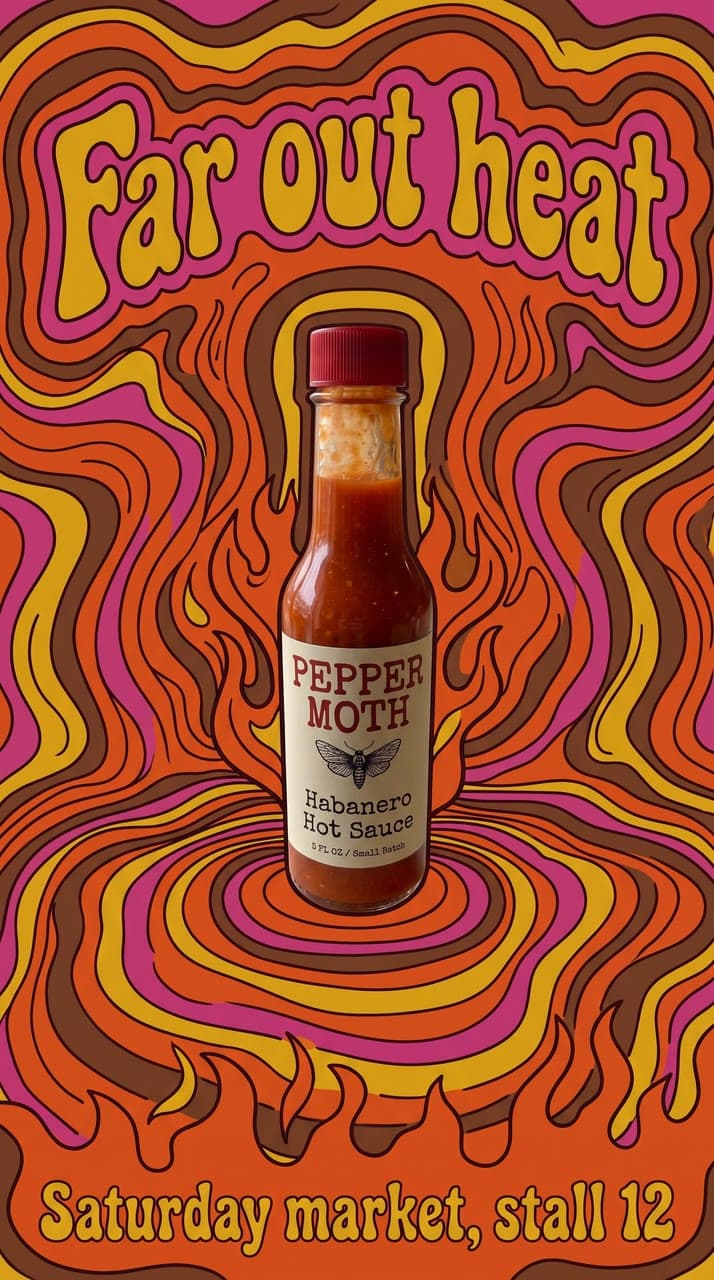 Far out heat, 70s psychedelic, a real run on Leap