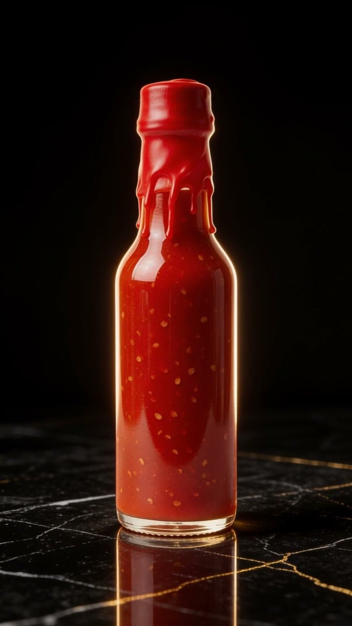Hot sauce on gold-veined marble, a real run on Leap