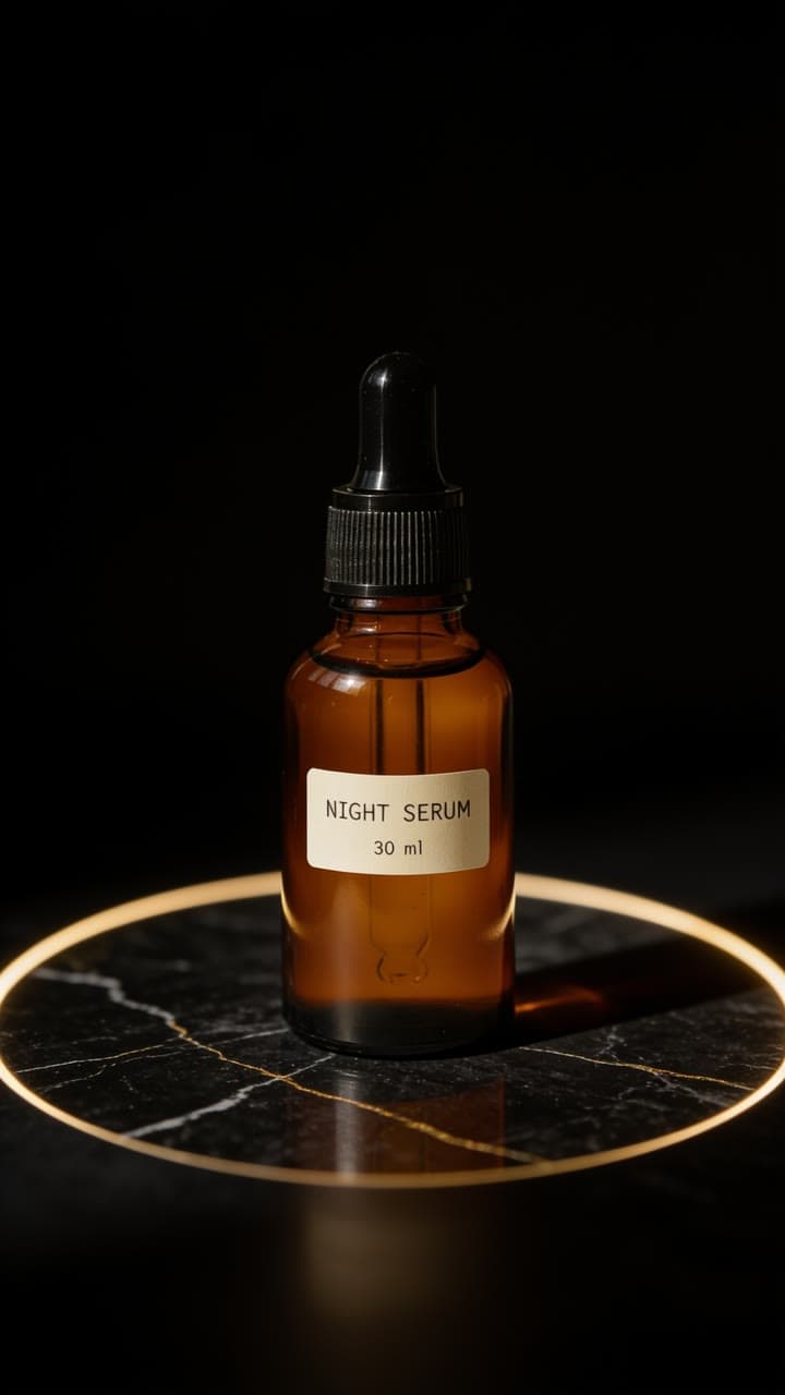 Night serum on black marble, a real run on Leap