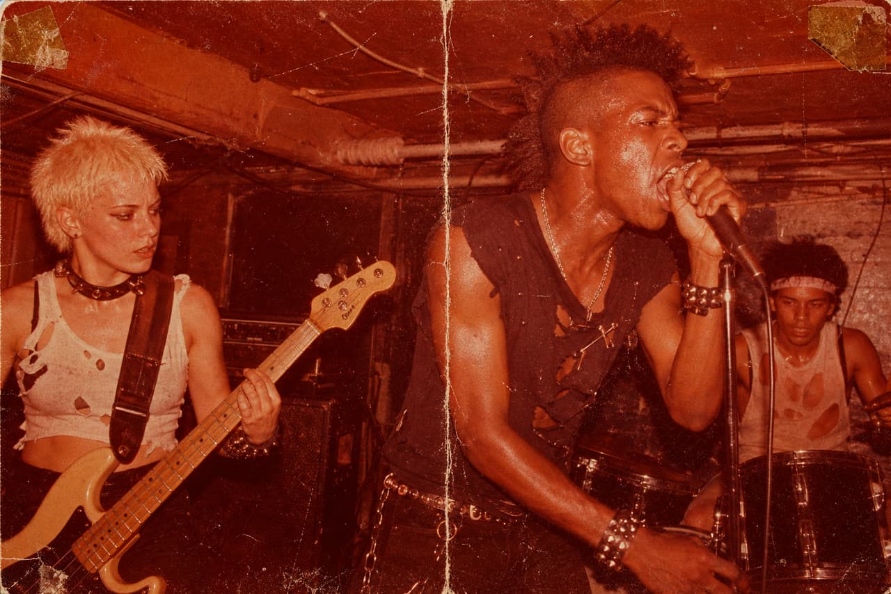 The photo 1979 punk show, color brought back started from