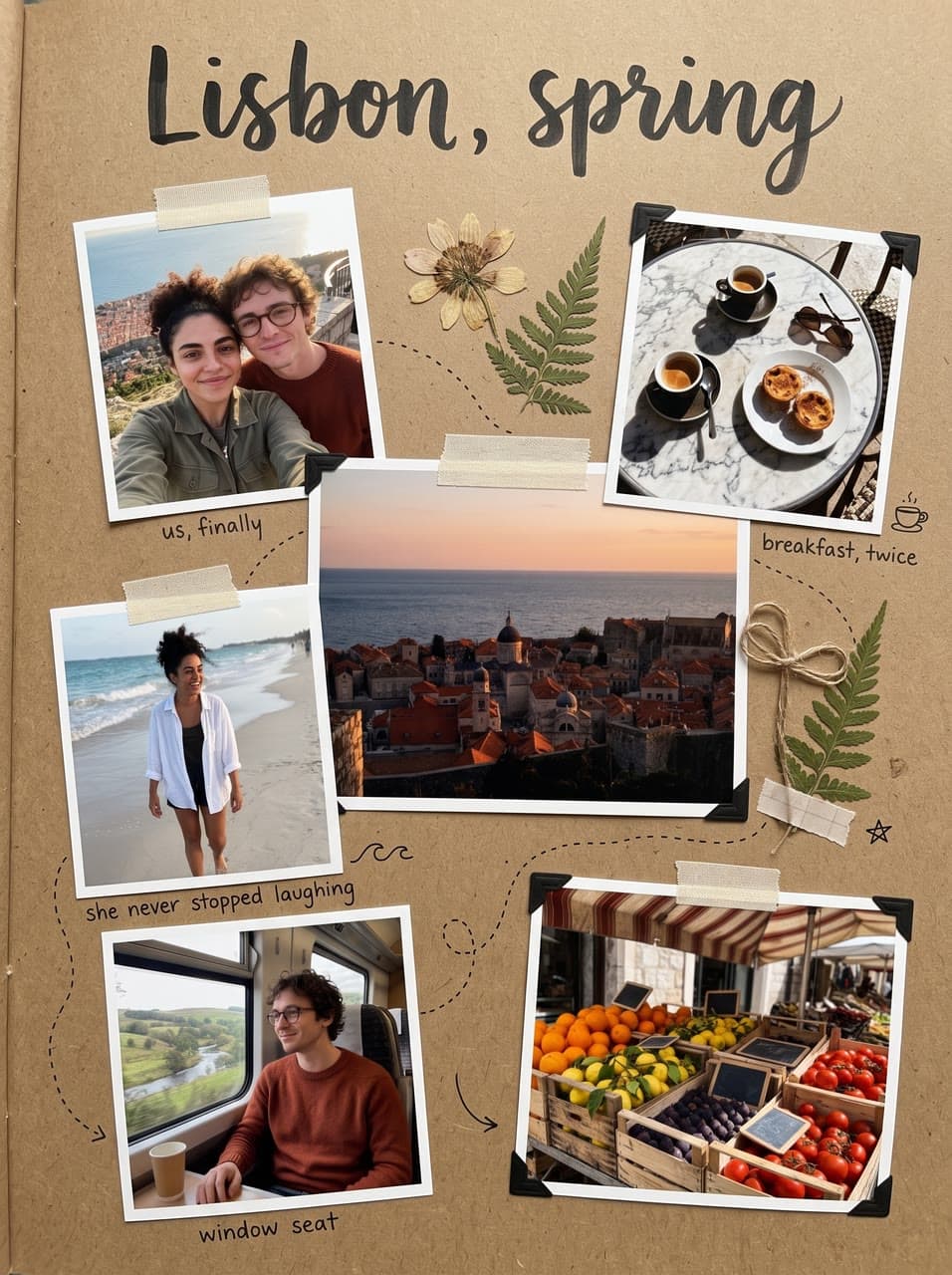 Lisbon, spring, a kraft travel journal, a real run on Leap