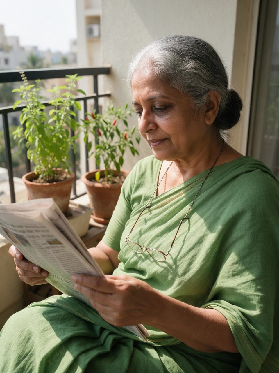 The photo amma: 70 years, mid-century gouache started from