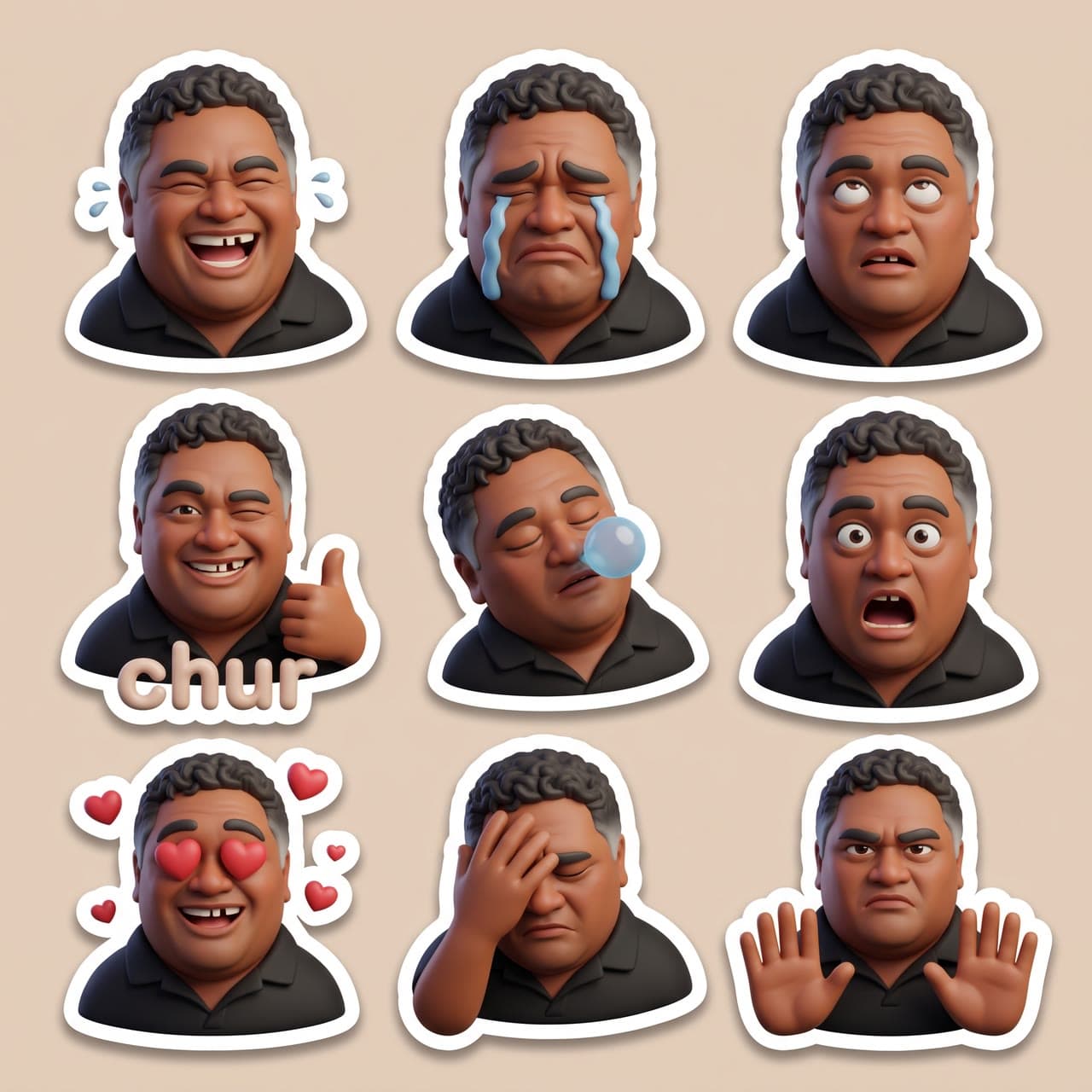 Sione, a 3D vinyl reactions pack, a real run on Leap