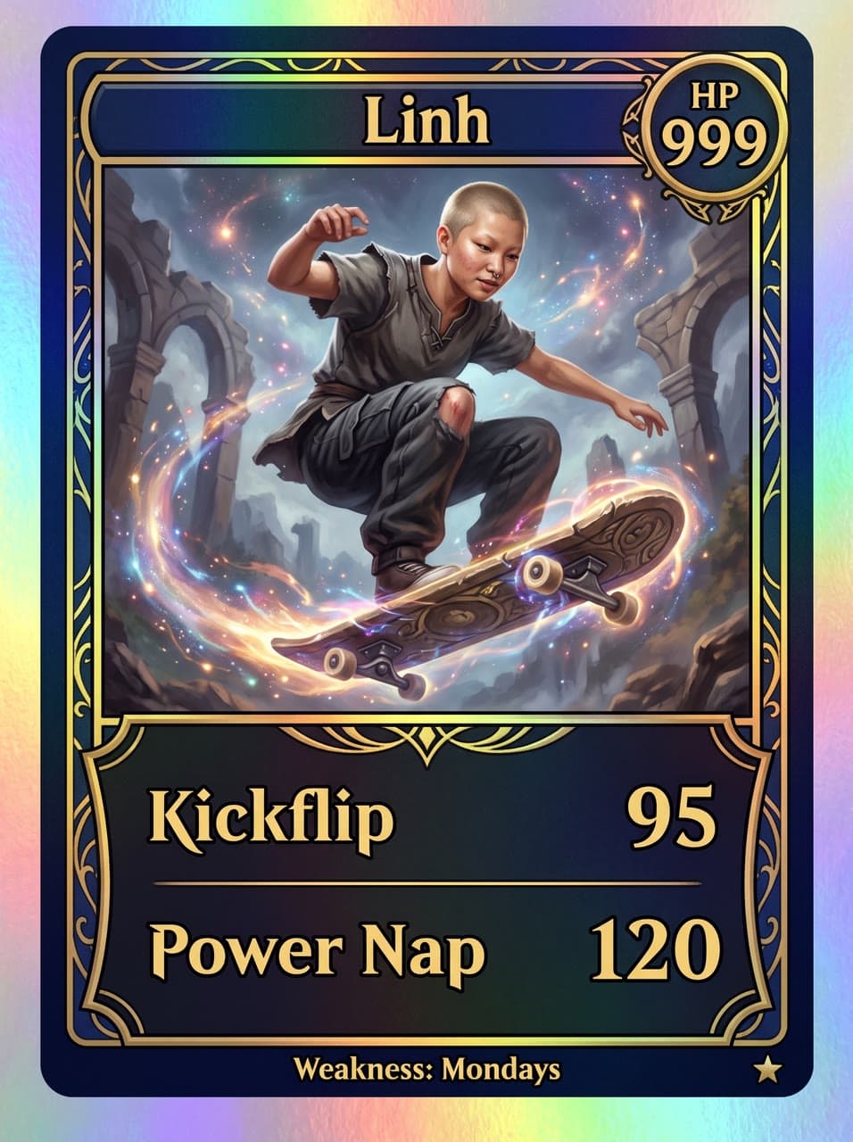 Linh, a holo card with one move, a real run on Leap