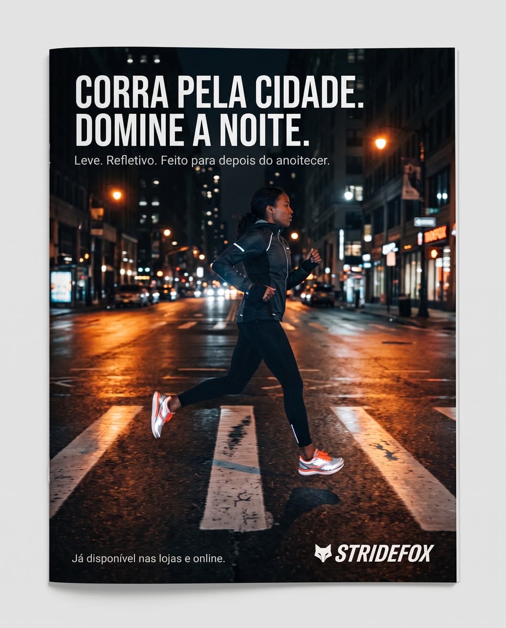 A running shoe ad, in Brazilian Portuguese, a real run on Leap
