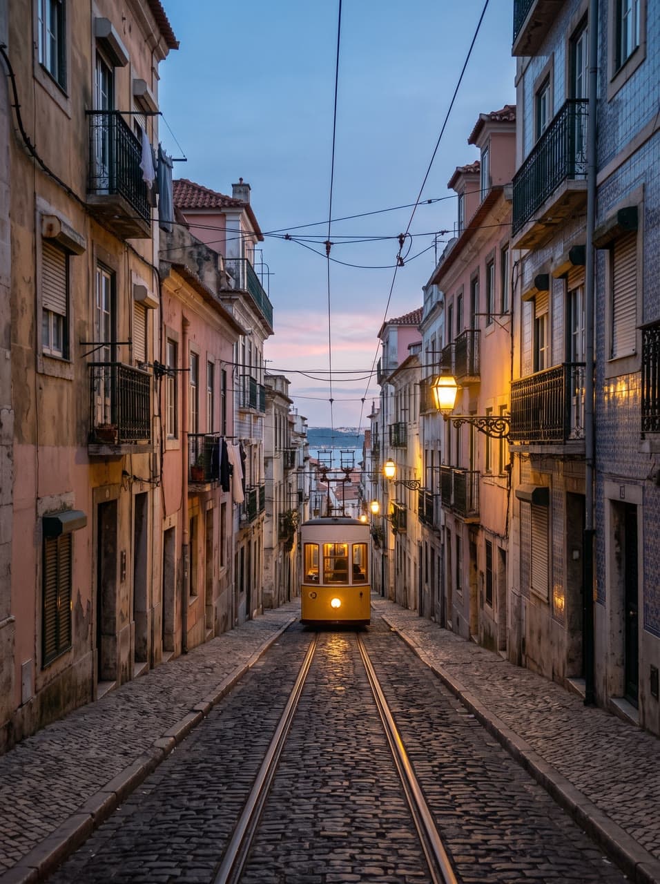 The photo lisbon, dusk to night started from