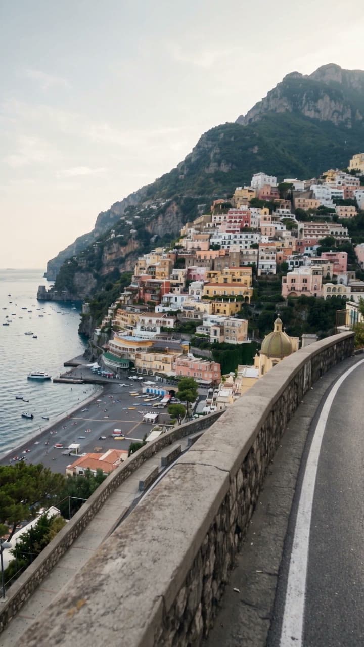 Positano, a side glide, a real run on Leap