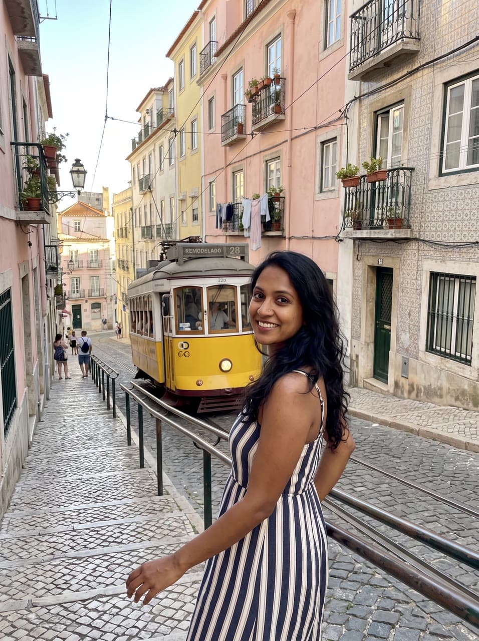 The photo lisboa, a railway poster started from