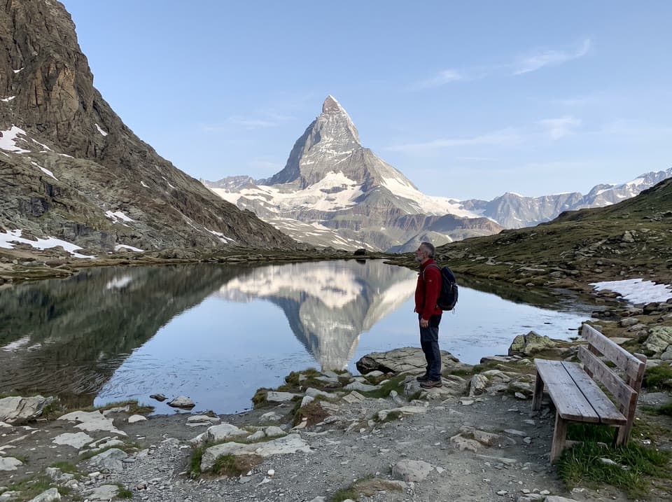The photo zermatt, a ski poster started from