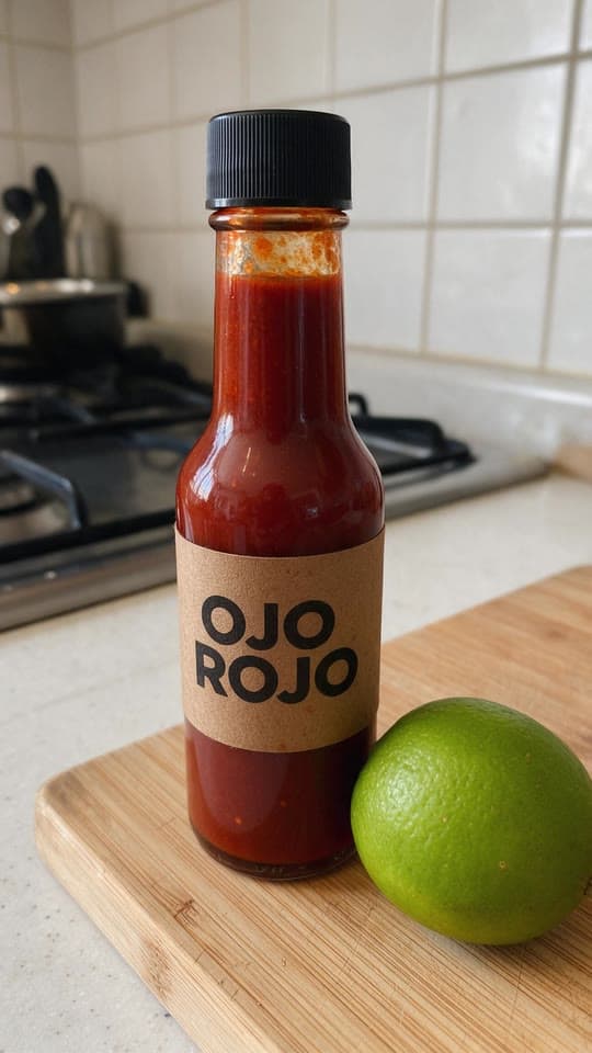 The photo hot sauce, hyped in the kitchen started from