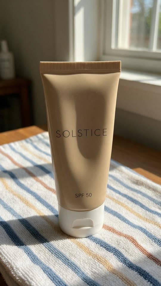 The photo mineral sunscreen, in the park started from