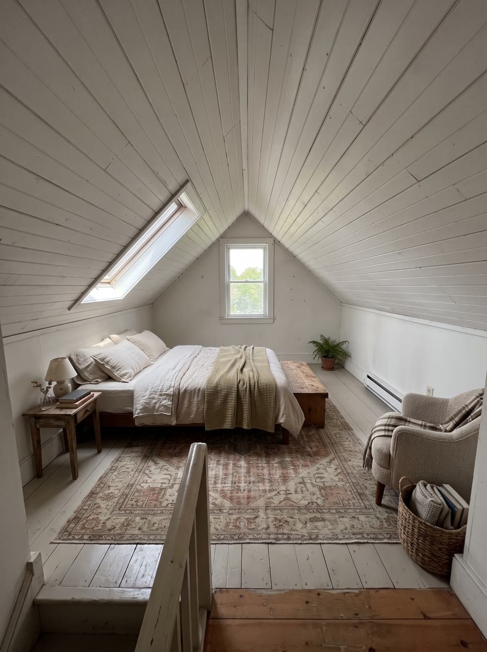 An attic bedroom, matched to the room, a real run on Leap