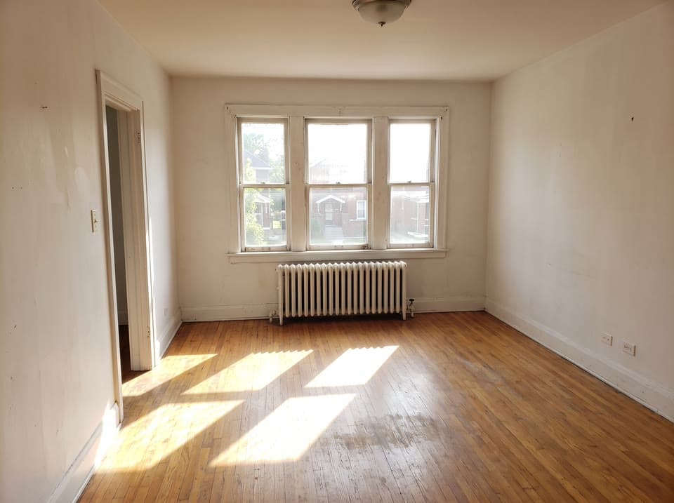 The photo a mid-century living room started from