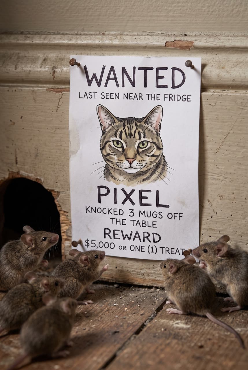Pixel, wanted by the mice, a real run on Leap