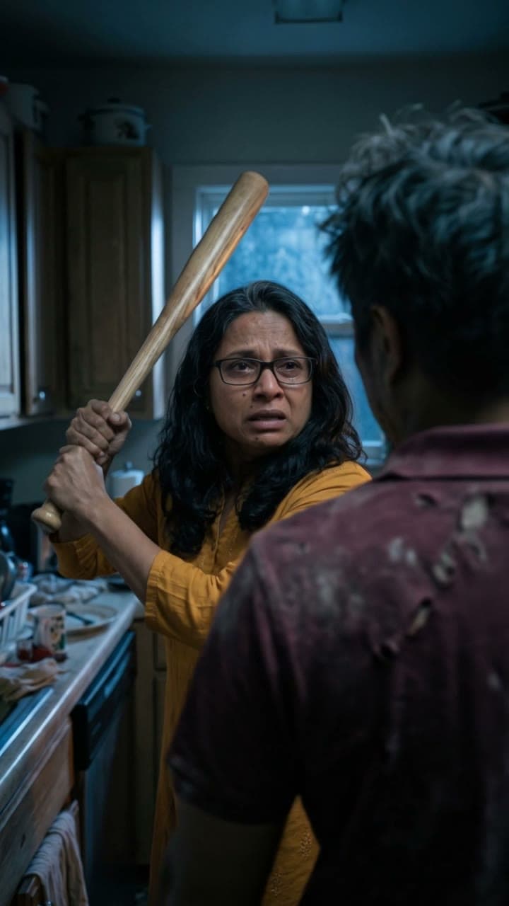 Priya and Ramon, a zombie love story and their first dance, a real run on Leap