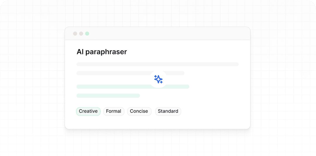 AI Paraphrasing Tool - Rewrite your paragraphs in various styles such as casual, formal, creative, or concise with our free AI paraphraser. AI Paraphrasing Tool